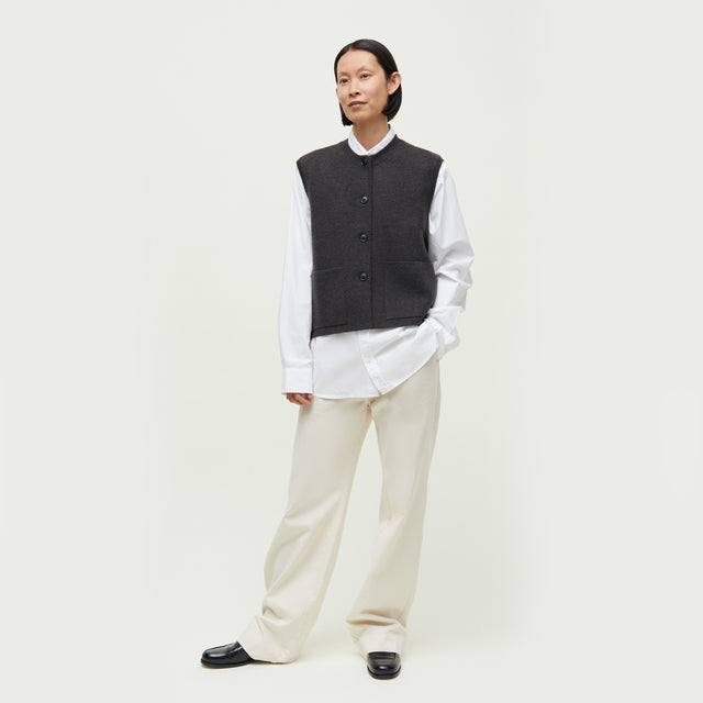 Elva Wool Vest Brown