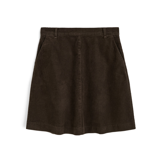 Estelle Velvet Skirt Smokey Brown