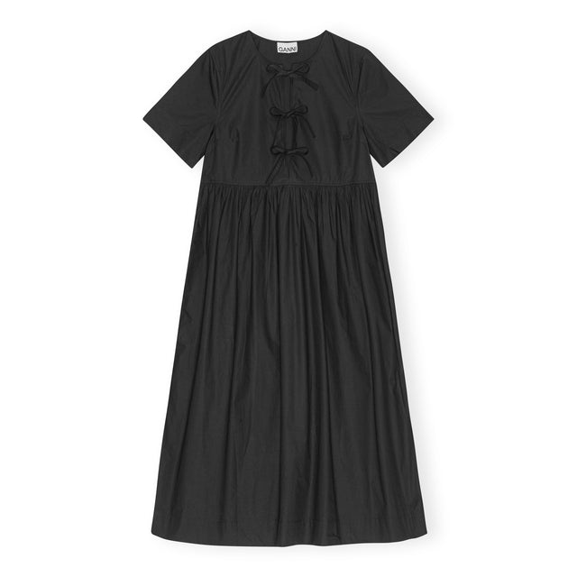 Ganni F9199 Tie String Kjole Sort - Kjoler i Sort (Black) Køb kjoler hos Adelie. Dametøj på nørrebro og onlline til hele Danmark