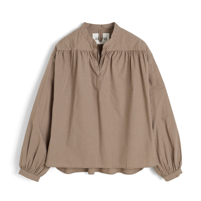 Heaven check Shirt Mix Fossil / Brown Check