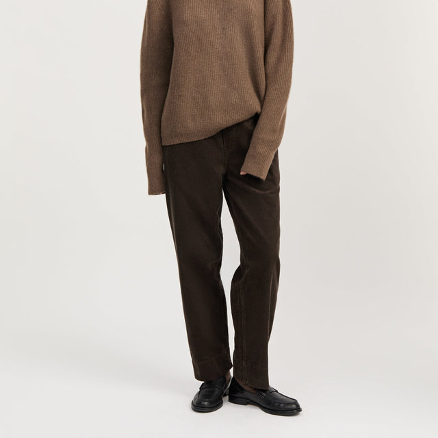Coco Velvet Trousers Smokey Brown