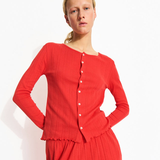 June Cardigan Red