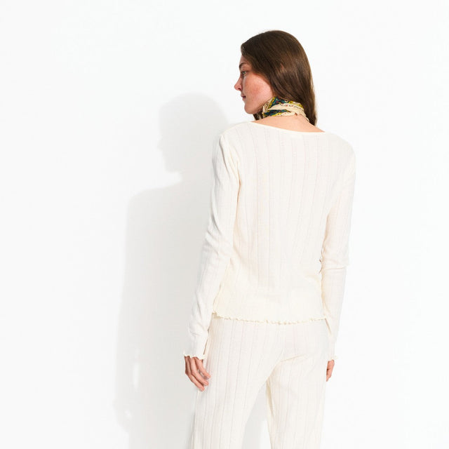 June Cardigan Ecru