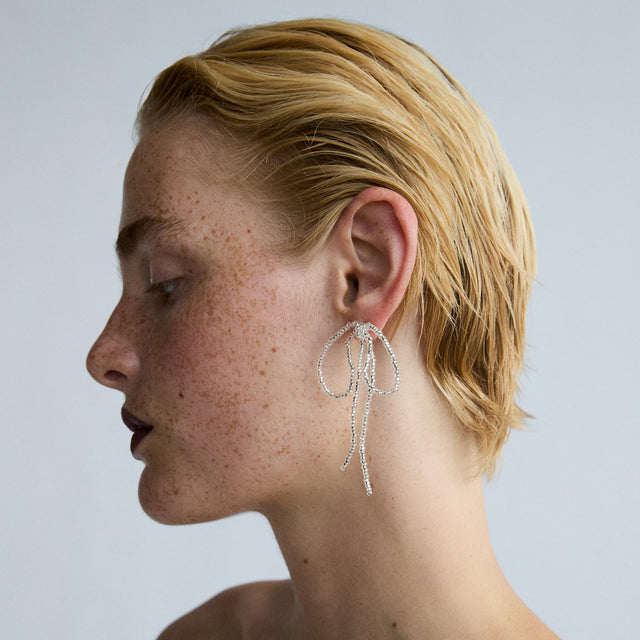 Sad Bow Earrings