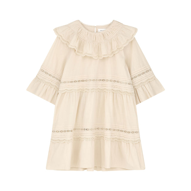 Leaf Kjole Beige