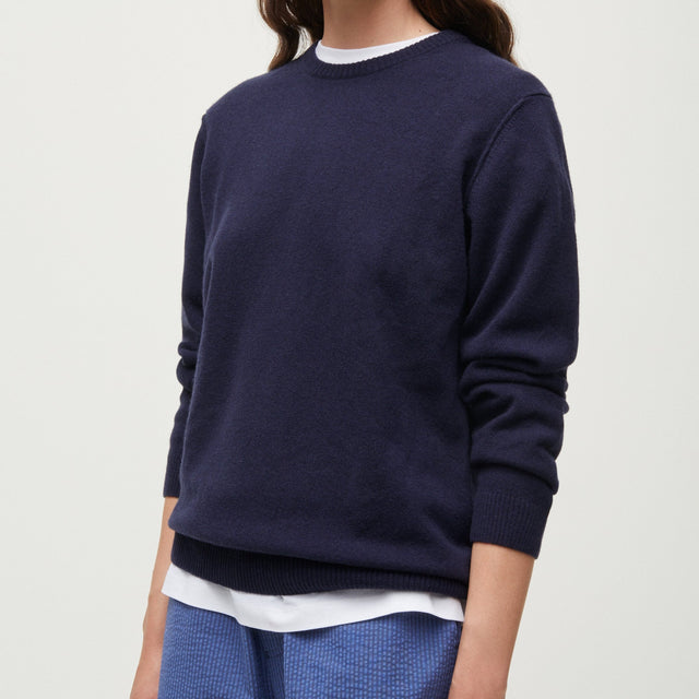 Leonardo Cashmere Sweater Blå