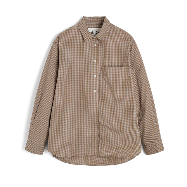 Lynette Check Shirt Mix Fossil / Brown Check