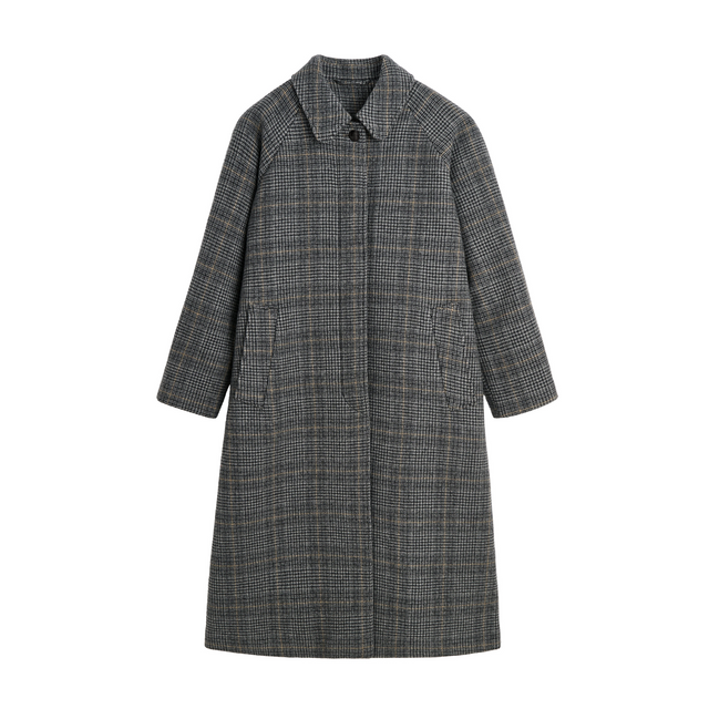 Mary Coat Grey Check
