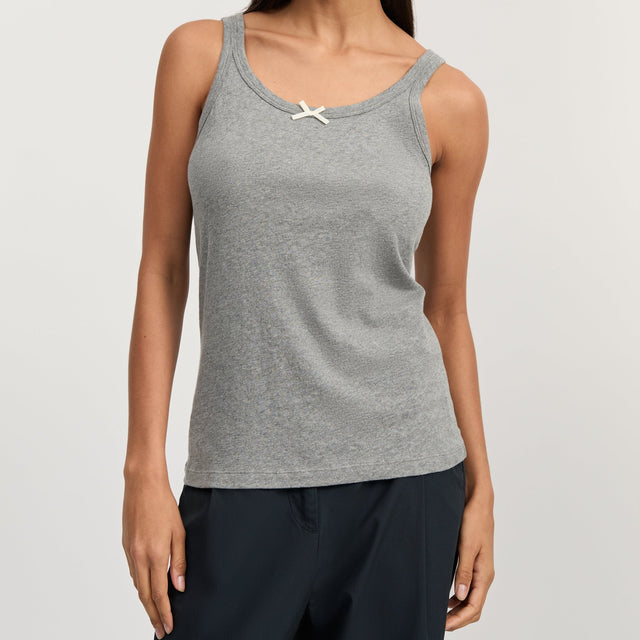 Messhu tank grey melange