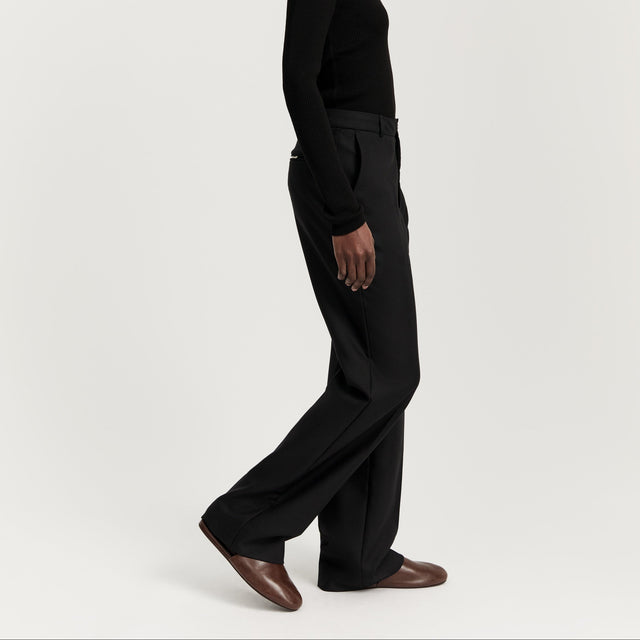 Milo Wool Pants Black