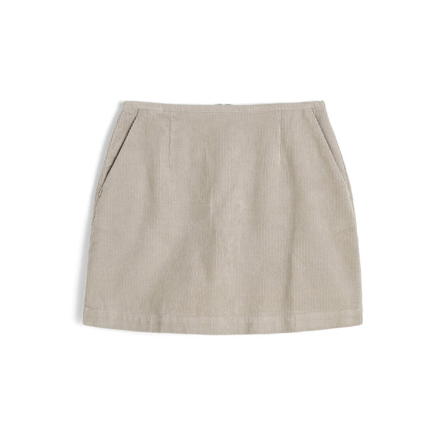 Mini Velvet Skirt Light Grey