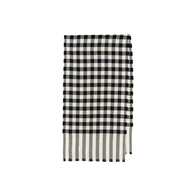 Nadelle Wool Scarf Black/Beige