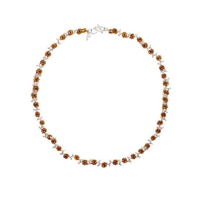 Brown Flower Halskæde