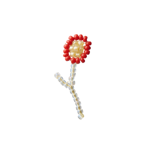 Red Flor Ear Stick