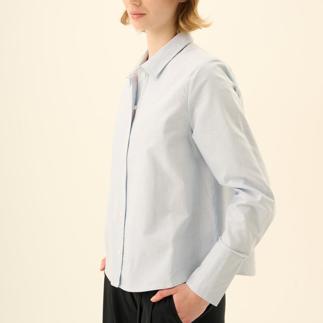 Sylina Oxford Shirt Blue/White Stripe