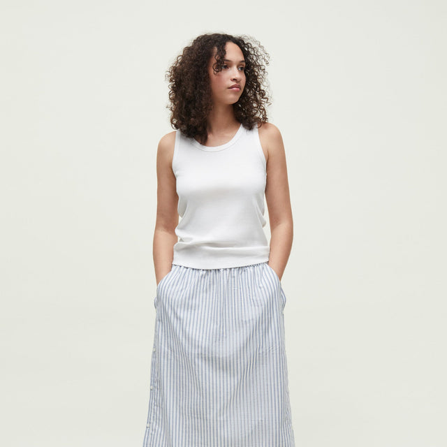 Rib Tank White