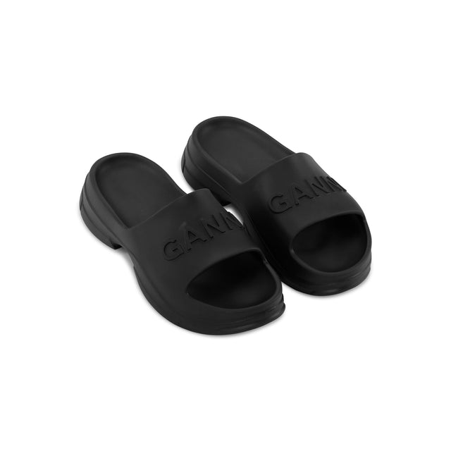 S2408 Pool Slide Sandal Black