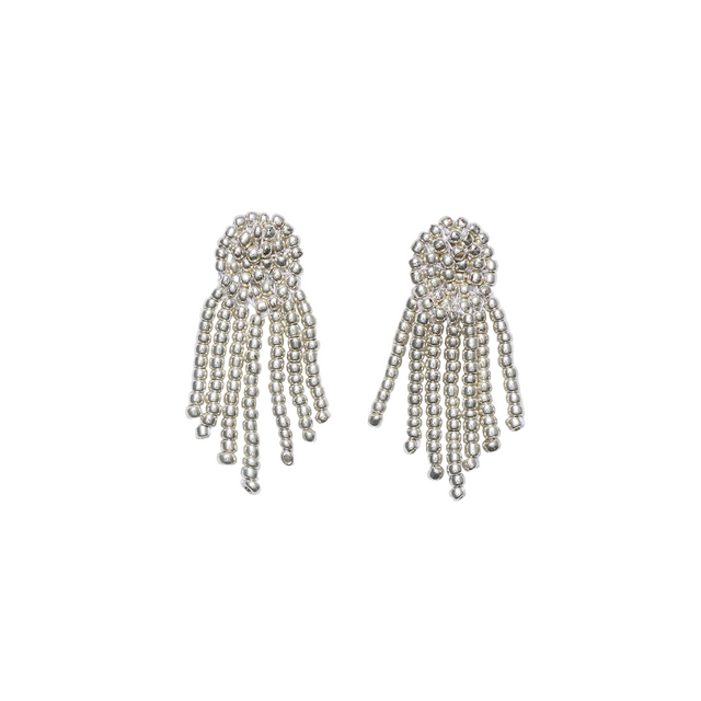 Silver Tassel Ear Stick