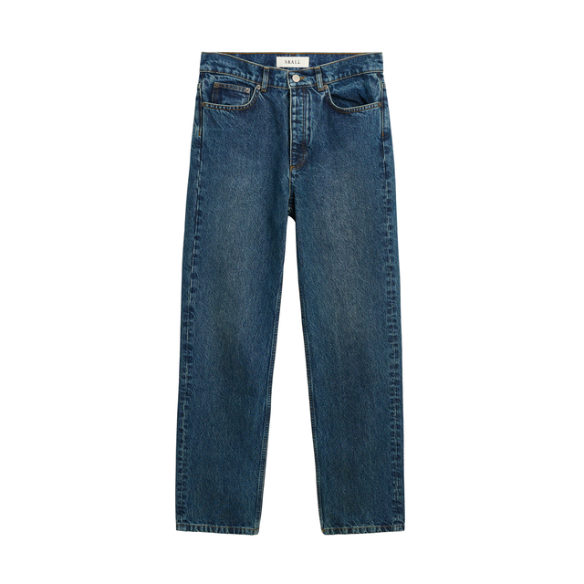Sharon Straight Jeans Washed Dark Blue