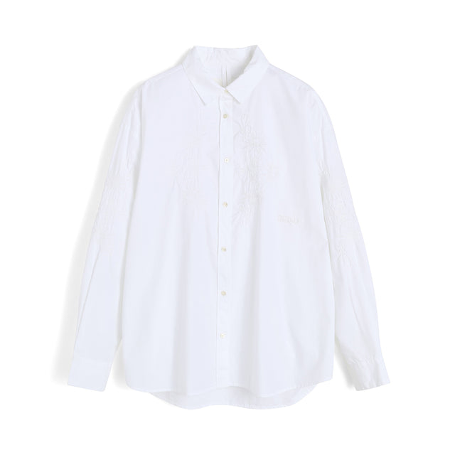 Shirt Embroidery Hvid