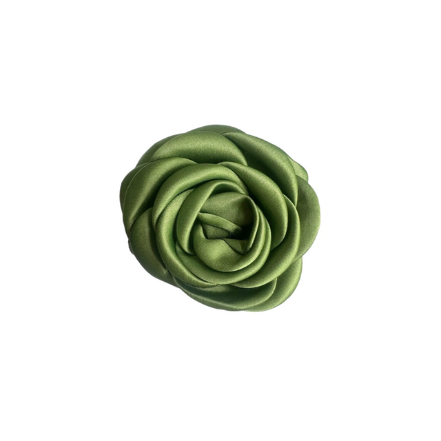 Pico Lille Satin Rose Hårklemme Grøn - Hårpynt i Grøn (Olive) Køb hårpynt hos Adelie. Dametøj på nørrebro og onlline til hele Danmark