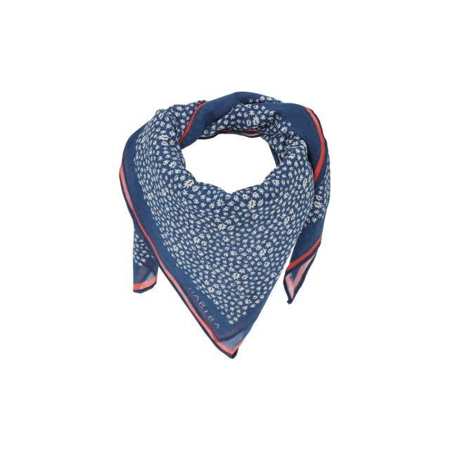 Autumn Leaf Scarf Blue