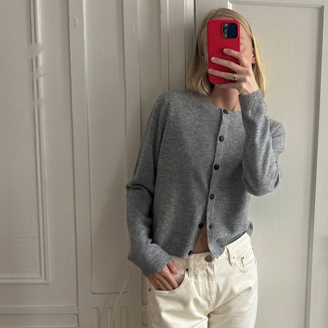 Women's O-Cardigan Light Grey
