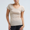 Seamless Basic Roseanna Dark Sand - T-Shirts i Beige  (Dark Sand ) Køb t-shirts hos Adelie. Dametøj på nørrebro og onlline til hele Danmark