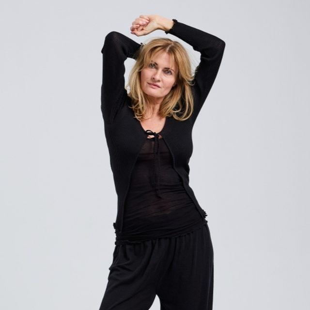 Woolen Cardigan Black