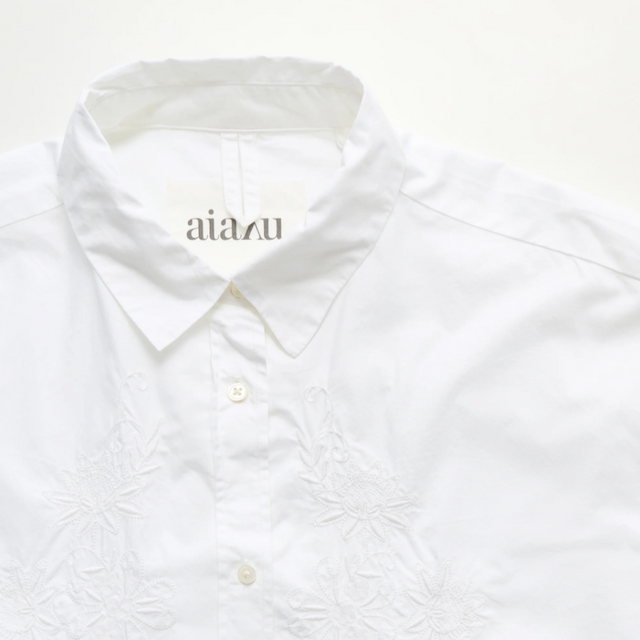 Shirt Embroidery Hvid