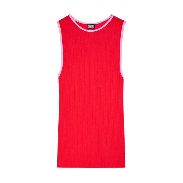 NPS Tank Top Contrast Red/Light Pink
