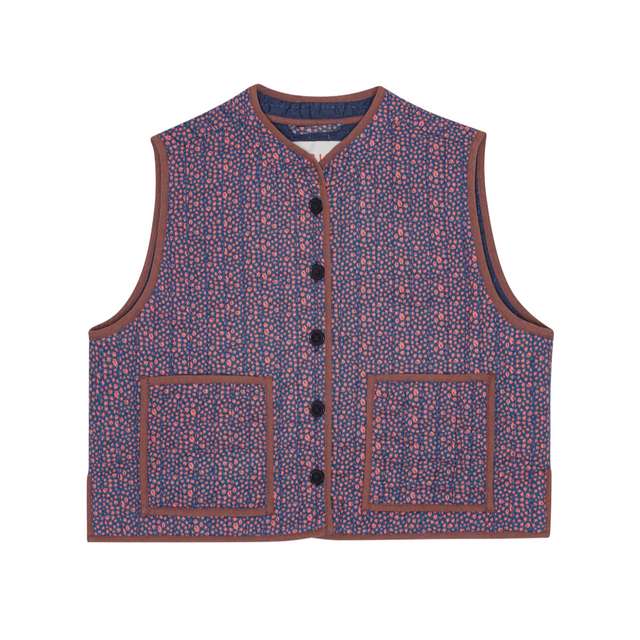 Autumn Leaf Quilted Vest Love