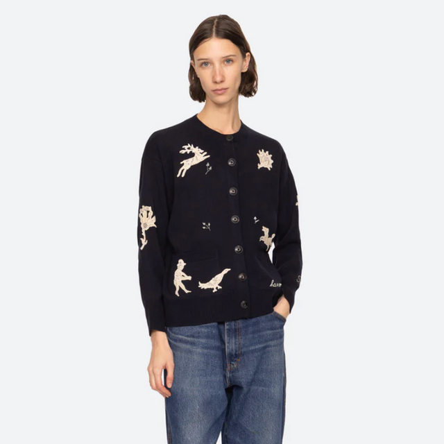 Mika Uld Cardigan Navy