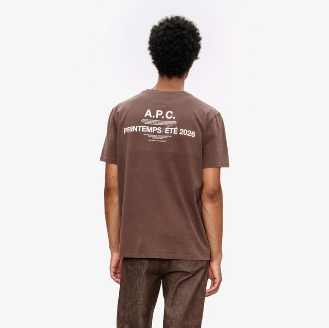 A.P.C. Printemps 26 T-Shirt Brun