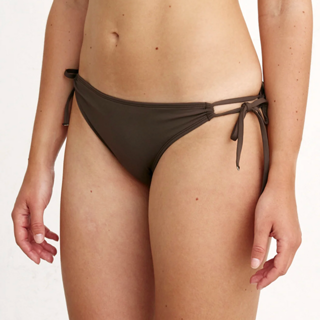 Side Tie Bikini Trusse Brun