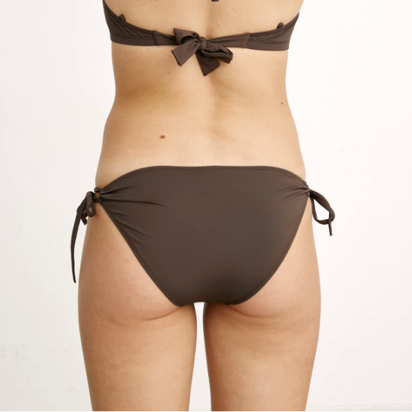Side Tie Bikini Trusse Brun