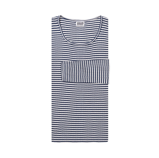 101 Fine Stripe Marine/Ecru