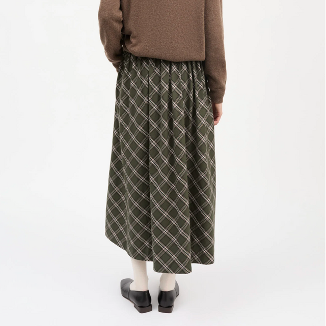 Dagny Net Skirt Green/White