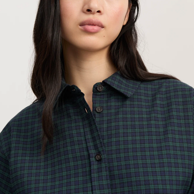 Penny Skjorte Ternet Grøn/Navy