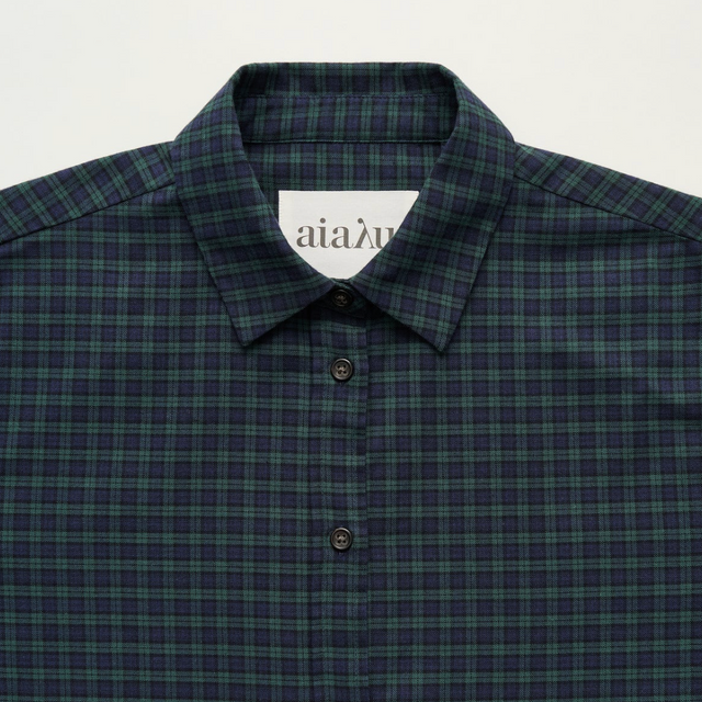 Penny Skjorte Ternet Grøn/Navy
