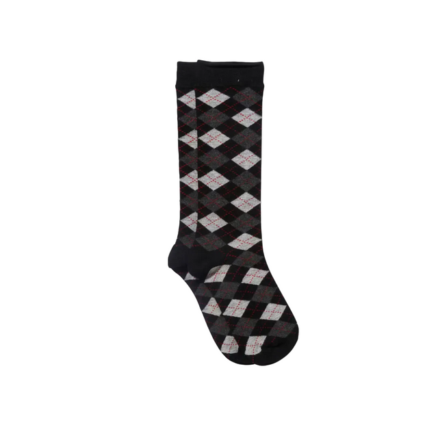 Harlequin Socks Black/Red