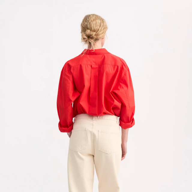 Edgar Skjorte Bright Red / Rød