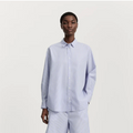 Aiayu Shirt Quilt Petite Blå - Skjorter i Blå / Hvid  (Mix Air Blue) Køb skjorter hos Adelie. Dametøj på nørrebro og onlline til hele Danmark
