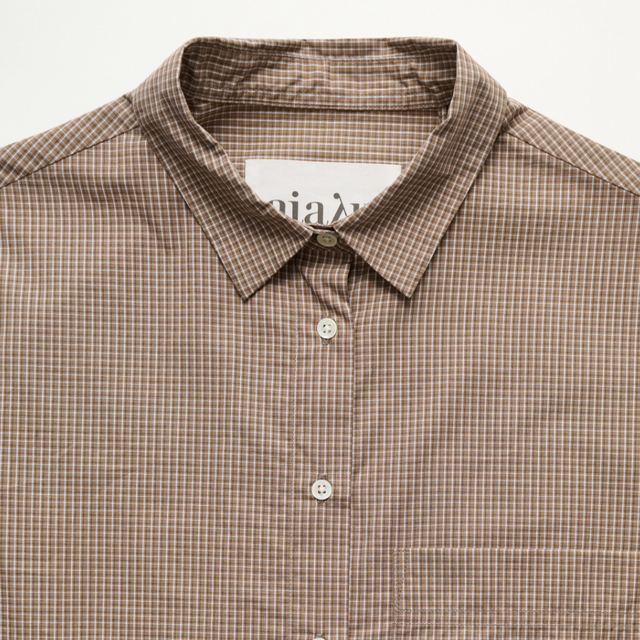 Lynette Check Shirt Mix Fossil / Brown Check