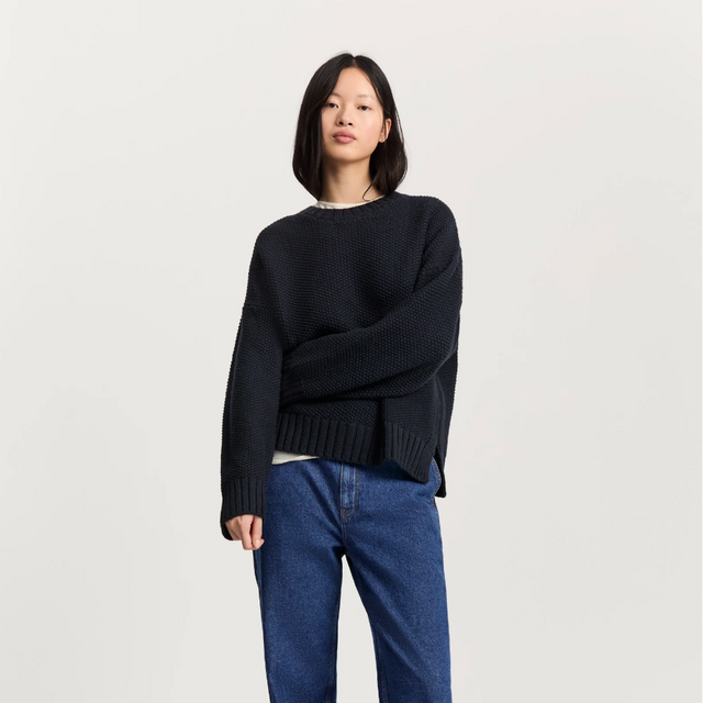 Vetla sweater – highland wool Dark Navy
