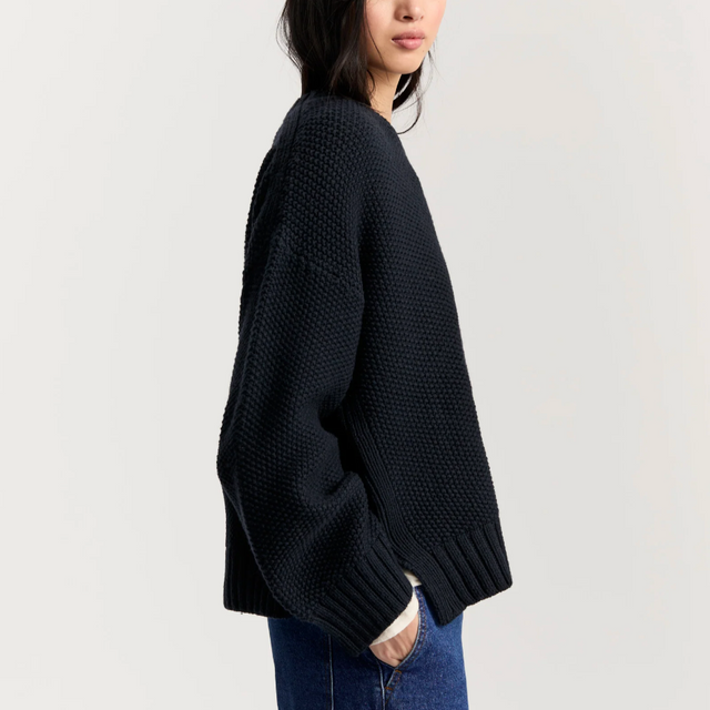Vetla sweater – highland wool Dark Navy