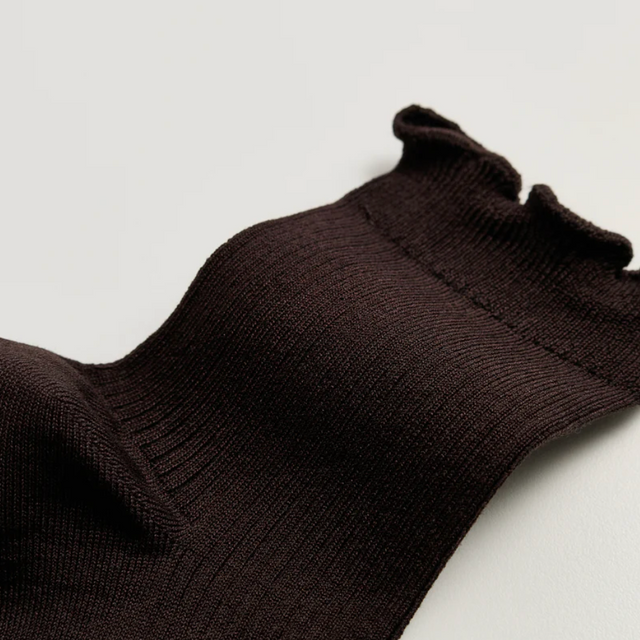 Frill Stockings Brown