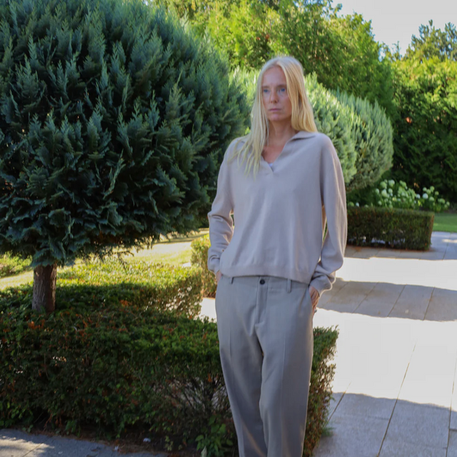 Women's Oversized Collar V-Neck Trench