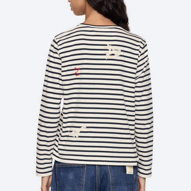 Athena Stribet Bluse