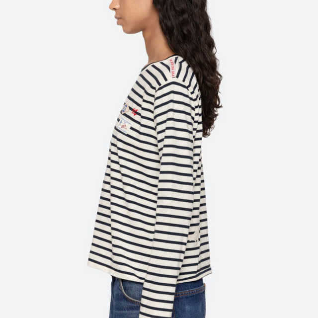 Athena Stribet Bluse